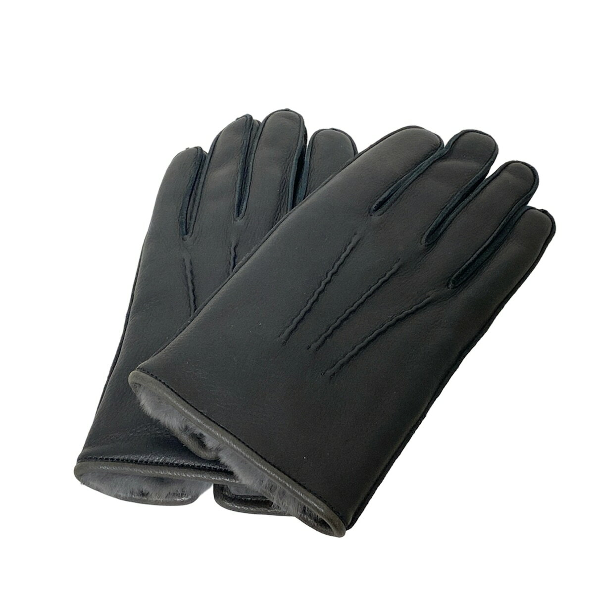 【中古】BEAUTY&YOUTH UNITEDARROWS(ビューティアンドユース ユナイテッドアローズ) 手袋 黒 レザー