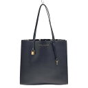 【中古】MARC JACOBS(マークジェイコブス) グラインド トートバッグ 黒 レザー