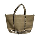 【中古】vanessa bruno(ヴァネッサブリューノ) ハンドバッグ Le Cabas ベージュ×ピンクゴールド レザー(4)