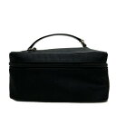 【中古】GUCCI(グッチ) バンブー バニティバッグ 黒 レザー