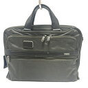 【中古】TUMI(トゥミ) ビジネスバッグ 本体ロックなし ダークグレー×黒 レザー