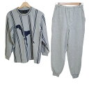 【中古】Adabat(アダバット) メンズセットアップ ライトグレー×ダークネイビー
