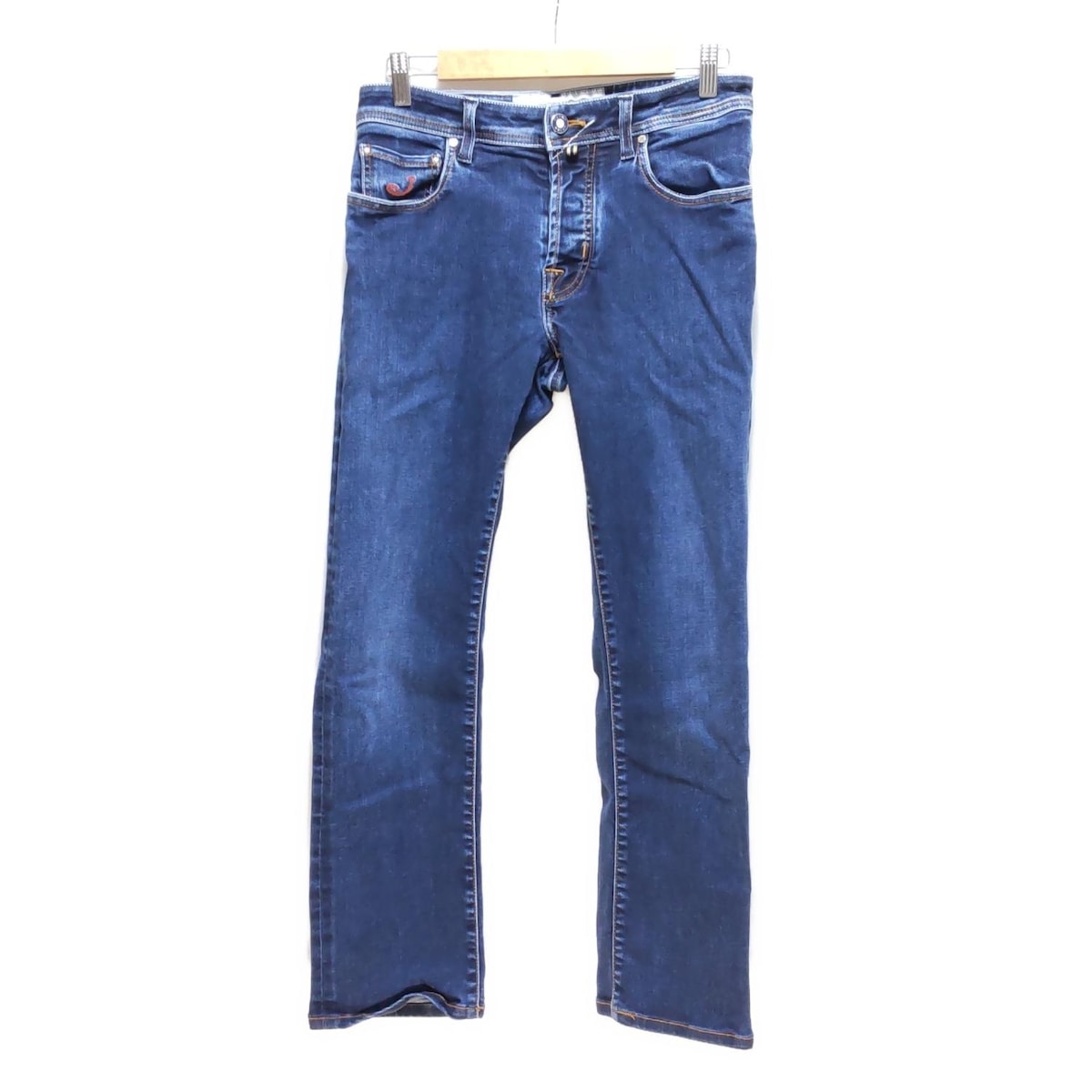 【新着】【中古】JACOB COHEN(ヤコブコーエン) ジーンズ フルレングス/ボタンフライ ネイビー