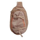 【中古】Patagonia(パタゴニア) アトム スリング 8L ワンショルダーバッグ ピンクベージュ×オレンジ