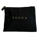 【中古】TOCCA(トッカ) ポーチ 黒×ゴールド