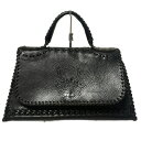 【中古】FENDI(フェンディ) ハンドバッグ 黒 レザー(4)