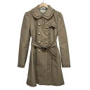 【新着】【中古】GUCCI(グッチ) トレンチコート 長袖/フリル/パール/春/秋 ベージュ(4)
