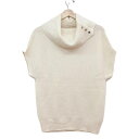 【中古】MACKINTOSH PHILOSOPHY(マッキントッシュフィロソフィー) 半袖セーター タートルネック アイボリー