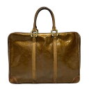 【中古】LOUIS VUITTON(ルイヴィトン) ヴァンダム ビジネスバッグ ブロンズ レザー