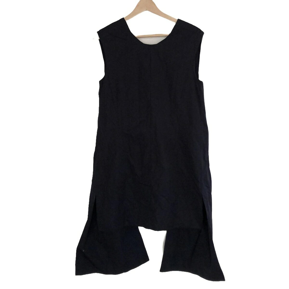 【新着】【中古】MARNI(マルニ) チュニック Vネック/ノースリーブ/変形デザイン ダークネイビー