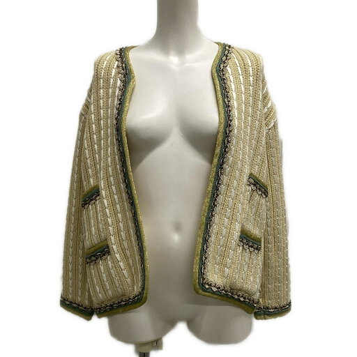 【中古】GUCCI(グッチ) カーディガン 長袖 ベージュ アルパカ 【中古】GUCCI(グッチ) カーディガン 長袖 ベージュ アルパカ