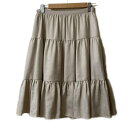 【中古】FOXEY NEW YORK(フォクシーニューヨーク) ロングスカート ベージュ