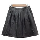 【中古】ANAYI(アナイ) ミニスカート フェイクレザー 黒