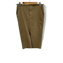 【中古】DEUXIEME CLASSE(ドゥーズィエム) スカート ひざ丈/ほつれ加工 ブラウンベージュ