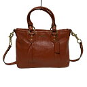 【中古】COACH(コーチ) アシュレイレザーミニトート トートバッグ オレンジ レザー(4)