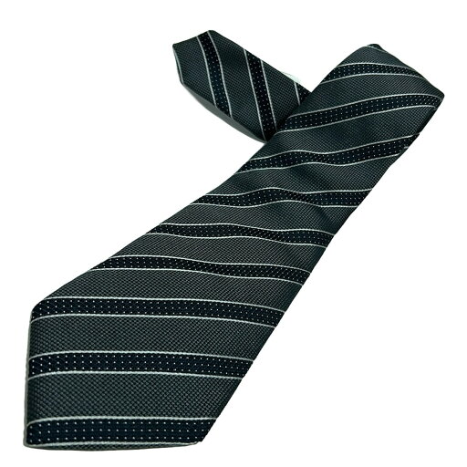 【中古】GIORGIOARMANI(ジョルジオアルマーニ) ネクタイ レジメンタル ネイビー×グレー 【中古】GIORGIOARMANI(ジョルジオアルマーニ) ネクタイ レジメンタル ネイビー×グレー