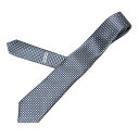【中古】GIORGIOARMANI(ジョルジオアルマーニ) ネクタイ ネイビー×白
