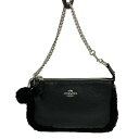 【中古】COACH(コーチ) ハンドバッグ 黒 レザー
