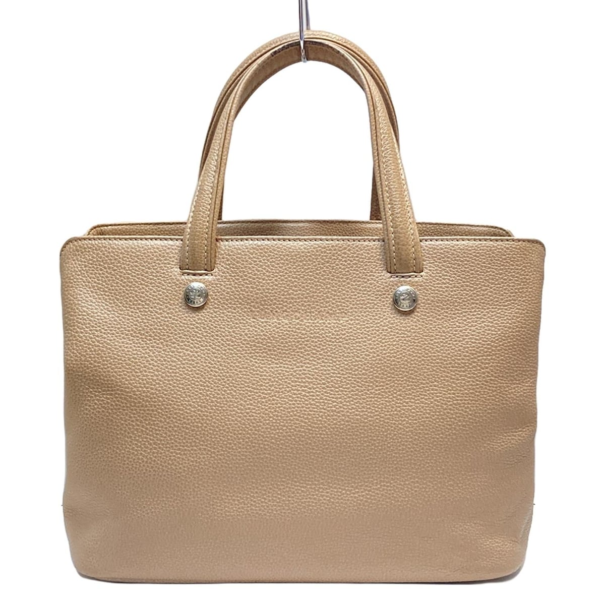【新着】【中古】LONGCHAMP(ロンシャン) トートバッグ ベージュ レザー