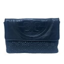 【中古】TORY BURCH(トリーバーチ) クラッチバッグ 2WAY/チェーンショルダー 黒 レザー
