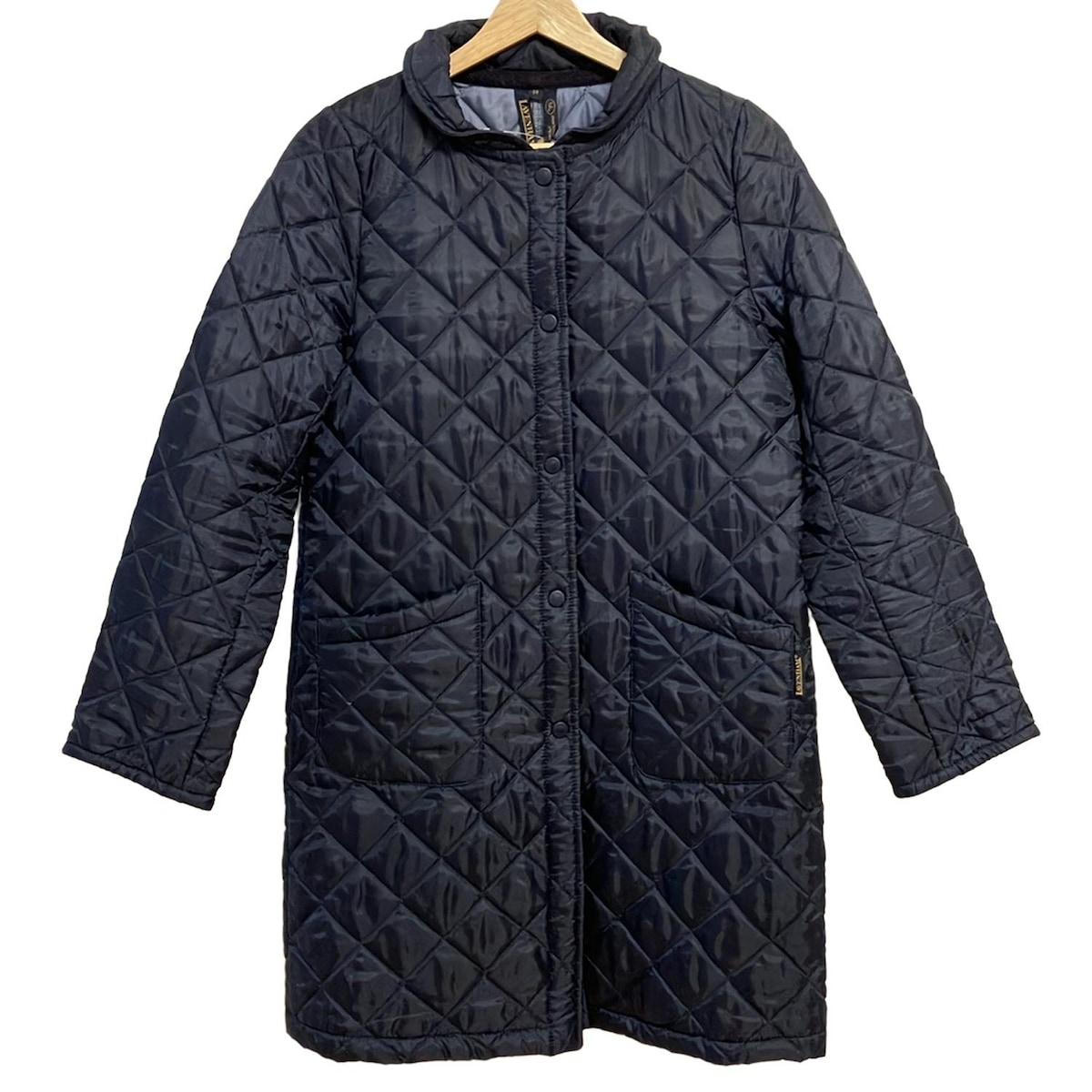 【中古】LAVENHAM(ラベンハム) コート 長袖/キルティング/秋/冬 ダークネイビー