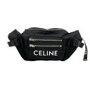 【中古】CELINE(セリーヌ) トレッキング ベルトバッグ ウエストポーチ 黒×白