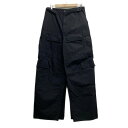 【中古】BALENCIAGA(バレンシアガ) エプロンカーゴパンツスカート パンツ フルレングス/2023年/UNISEX 黒 コットン