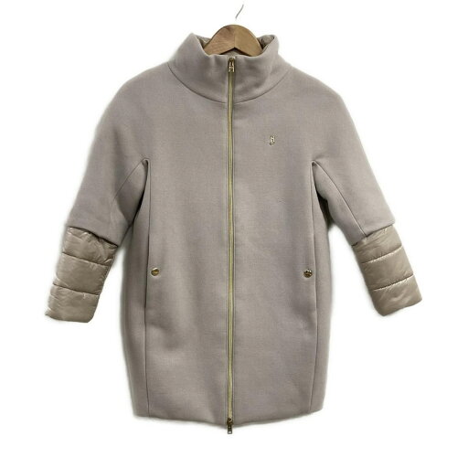 【中古】HERNO(ヘルノ) コート 長袖/中綿/ジップアップ/冬/キッズサイズ ライトグレー×ベージュ 【中古】HERNO(ヘルノ) コート 長袖/中綿/ジップアップ/冬/キッズサイズ ライトグレー×ベージュ