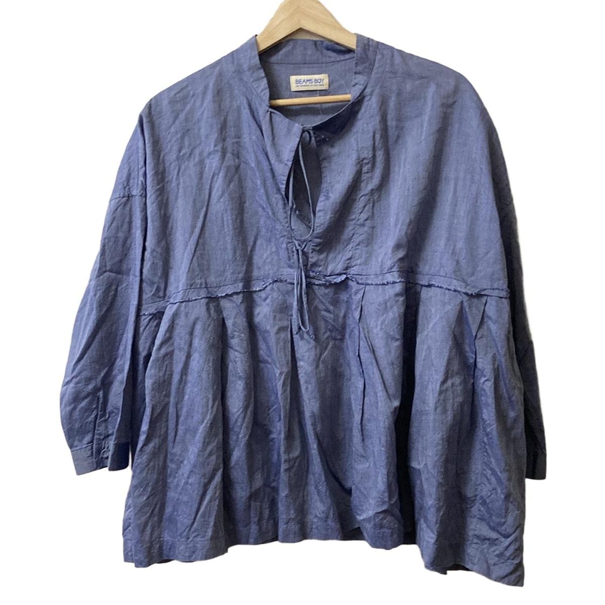 【新着】【中古】BEAMSBOY(ビームスボーイ) チュニック 七分袖 ネイビー