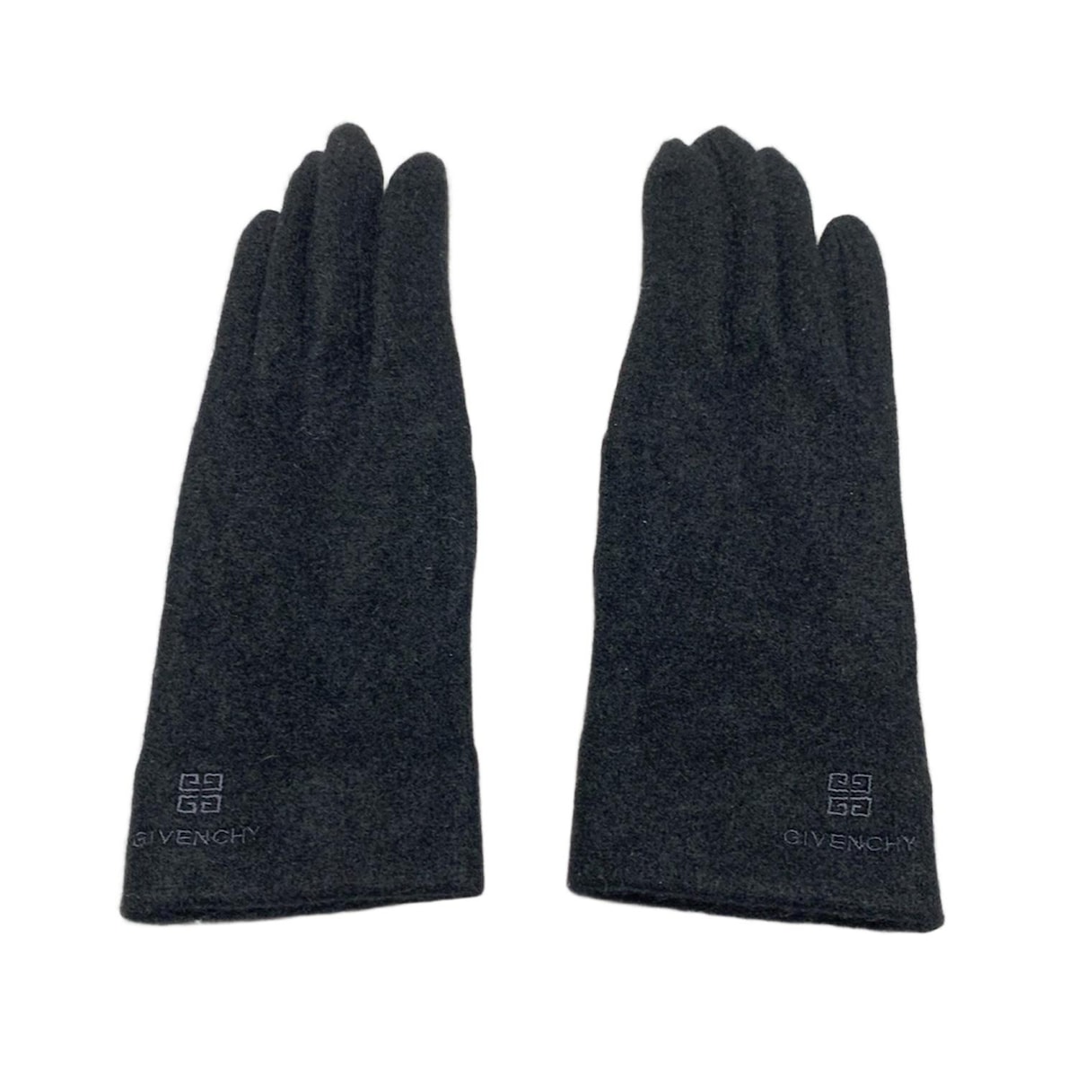 【中古】GIVENCHY(ジバンシー) 手袋 黒 ウール