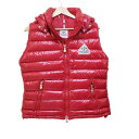 【新着】【中古】PYRENEX(ピレネックス) ダウンベスト ジップアップ/秋/冬 レッド