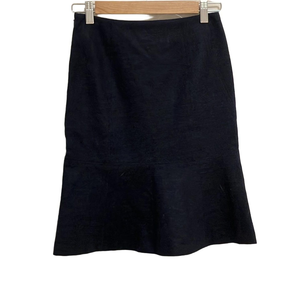 【中古】BEIGE(ベイジ) スカート ひざ丈/ウール/ナイロン ダークネイビー