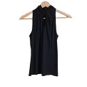 【中古】EPOCA(エポカ) ノースリーブカットソー ハイネック 黒(4)