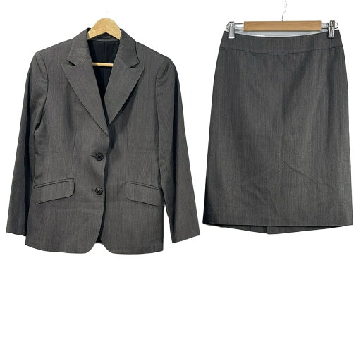 【中古】Burberry LONDON(バーバリーロンドン) スカートスーツ ダークグレー×ライトグレー 【中古】Burberry LONDON(バーバリーロンドン) スカートスーツ ダークグレー×ライトグレー