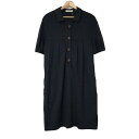 【中古】ADORE(アドーア) ワンピース レギュラーカラー/半袖/ひざ丈/ステッチ ネイビー(4)