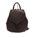 【中古】IBIZA(イビザ) リュックサック ダークブラウン レザー