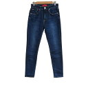 【中古】RED CARD(レッドカード) ジーンズ フルレングス/ウエストゴム ダークネイビー