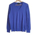 【中古】UNITED ARROWS(ユナイテッドアローズ) 長袖セーター Vネック ブルー