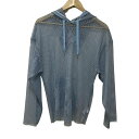 【中古】MAISON SPECIAL(メゾンスペシャル) パーカー 長袖/メッシュ ライトブルー
