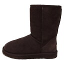 【中古】UGG(アグ) クラシックショート ショートブーツ ダークブラウン ムートン(4)