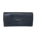 【中古】FURLA(フルラ) 長財布 黒 レザー