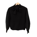 【中古】Diagram GRACE CONTINENTAL(ダイアグラム) 長袖セーター ボウタイ 黒