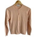 【中古】JOHN SMEDLEY(ジョンスメドレー) カーディガン 長袖 ピンクベージュ(4)