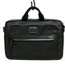 【中古】TUMI(トゥミ) アルファ3 ビジネスバッグ 本体ロックなし 黒 レザー