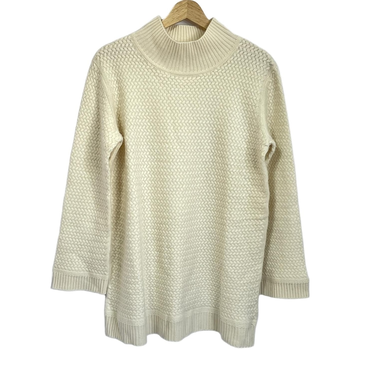 【中古】DAMAcollection(ダーマコレクション) チュニック ハイネック/長袖/カシミヤ アイボリー