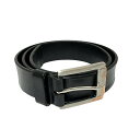 【中古】HUGOBOSS(ヒューゴボス) ベルト 黒×シルバー レザー(4)