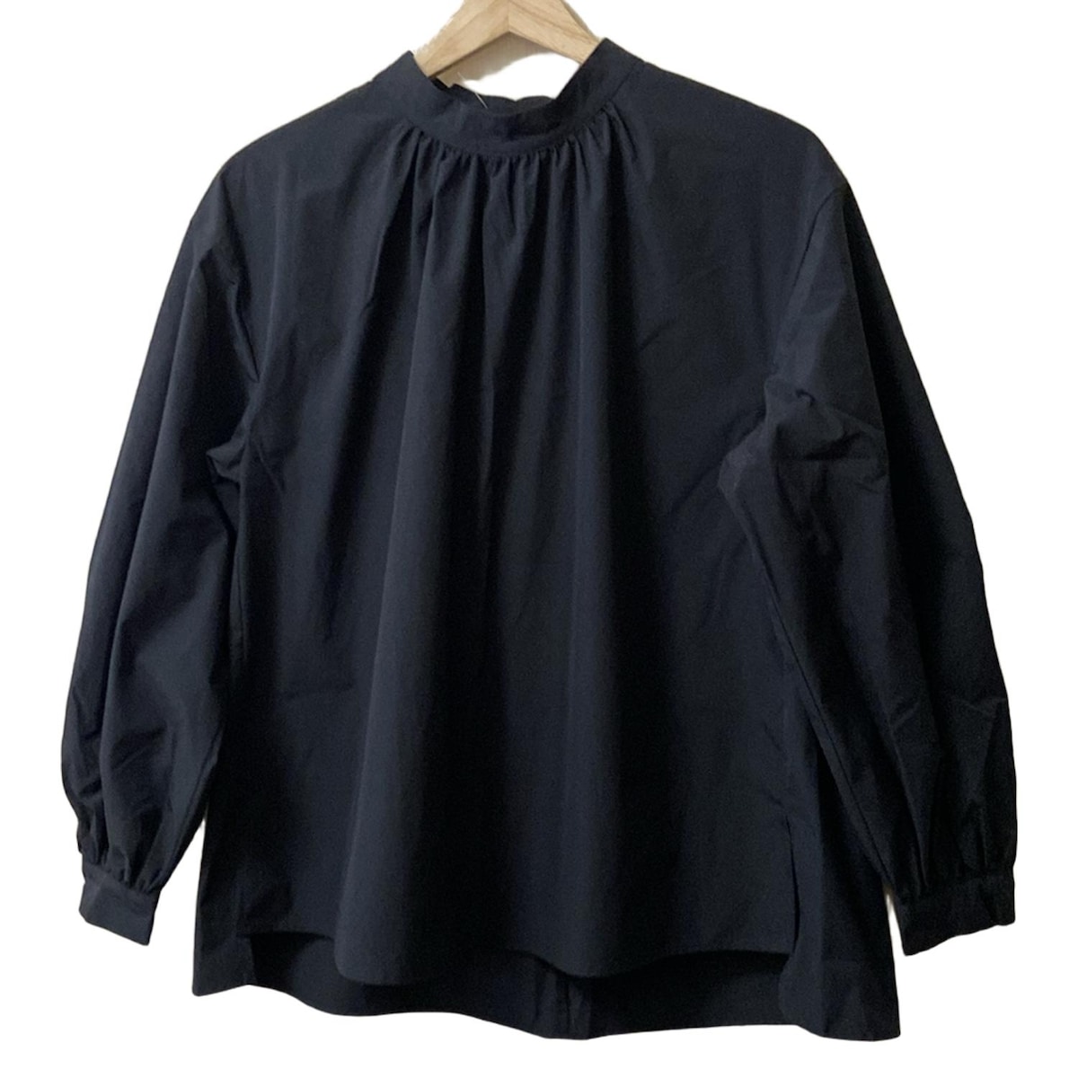 【新着】【中古】PLS+T(PLST)(プラステ) チュニック 長袖/フェイクパール 黒