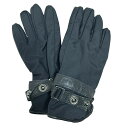 【中古】ARMANIJEANS(アルマーニジーンズ) 手袋 黒 レザー