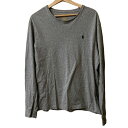 【中古】POLObyRalphLauren(ポロラルフローレン) 長袖Tシャツ クルーネック グレー