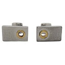 【中古】dunhill/ALFREDDUNHILL(ダンヒル) カフス シルバー×ゴールド